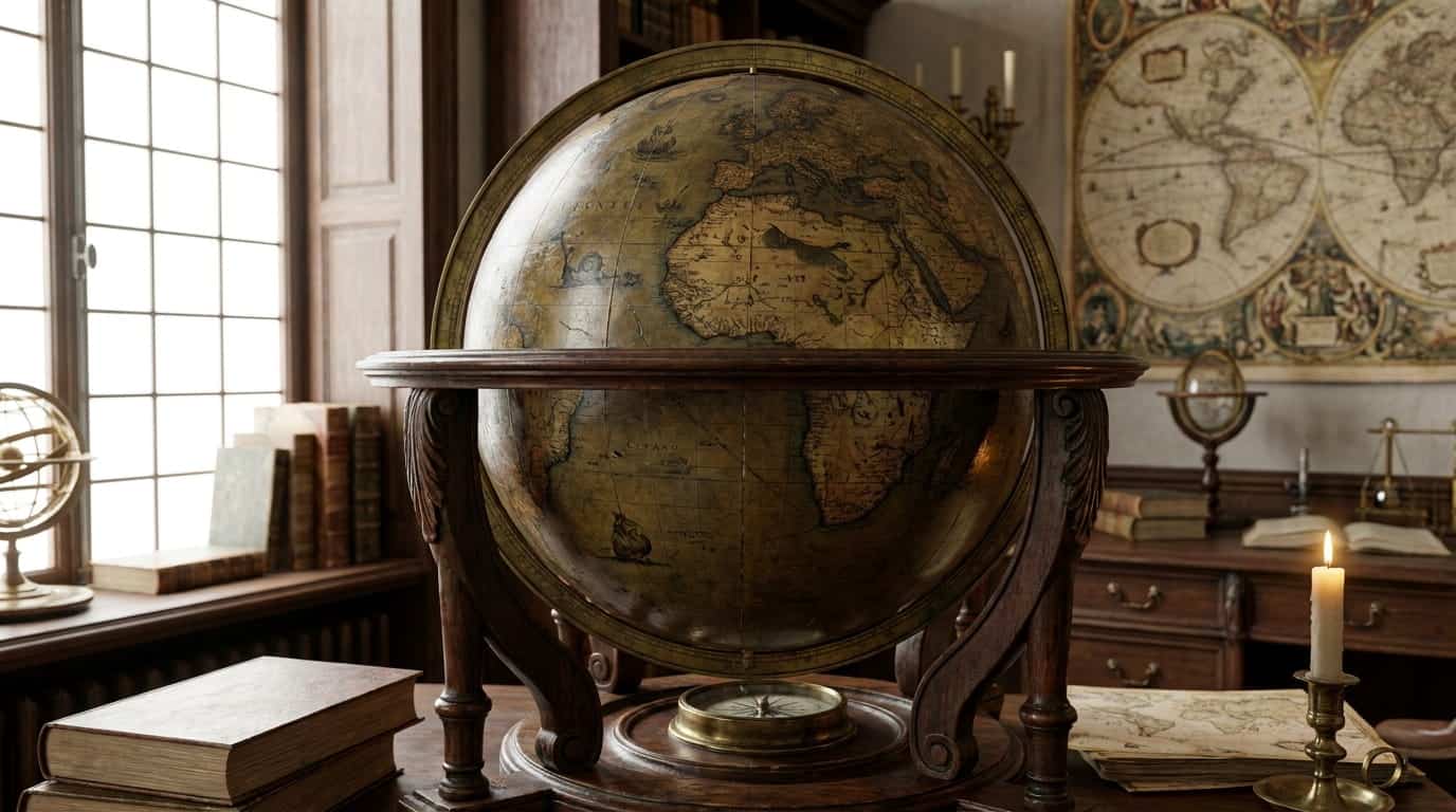 Media Exklusiv Faksimile : 10 Dinge, die ein historischer Globus über seine Entstehungszeit verrät 10 Dinge, die ein historischer Globus über seine Entstehungszeit verrät